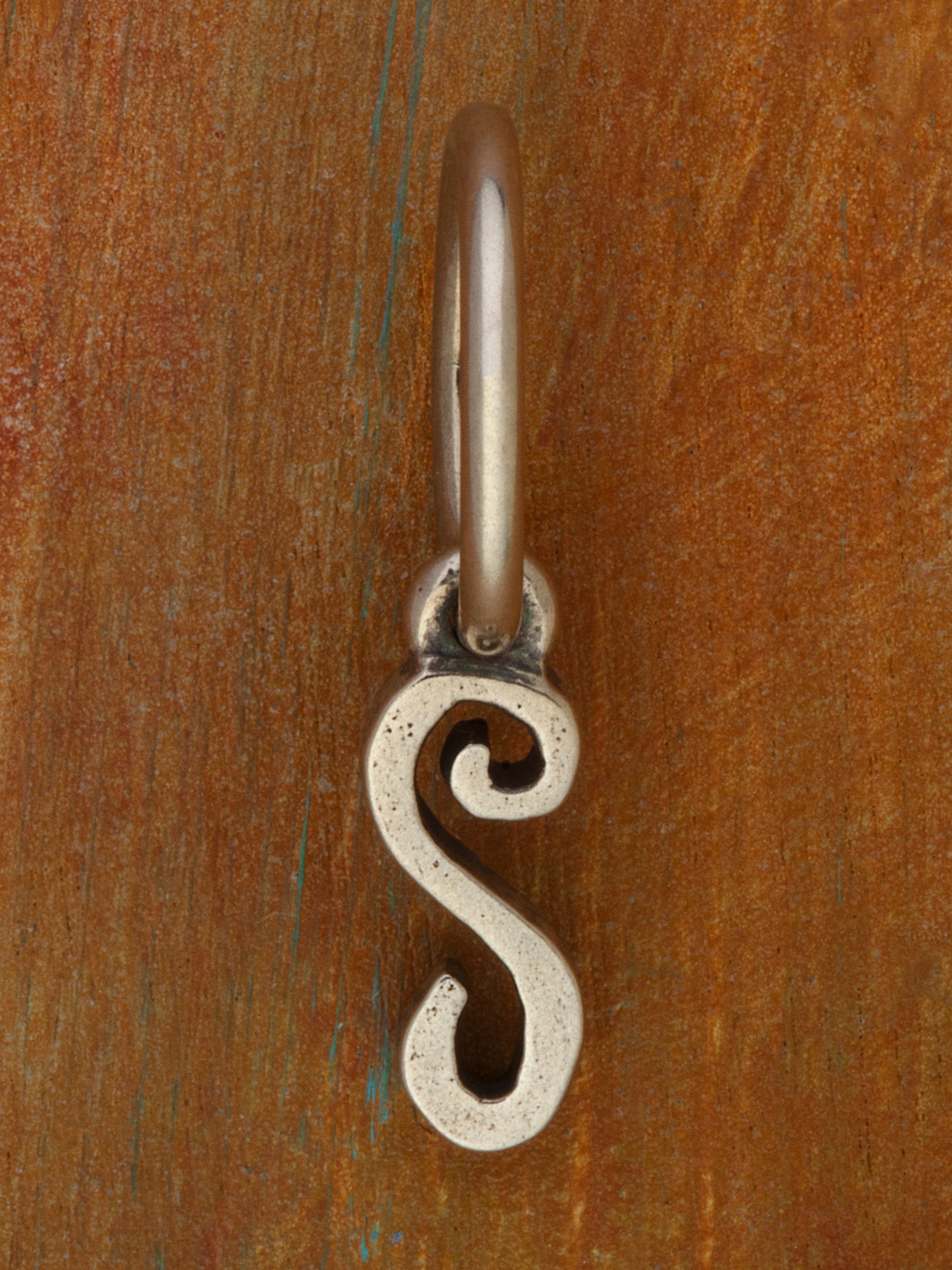 Artful Letter Silver Charm