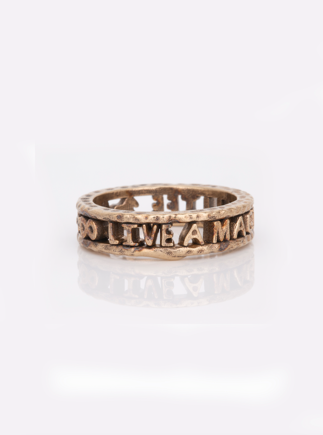 Live A Magical Life Gold Ring