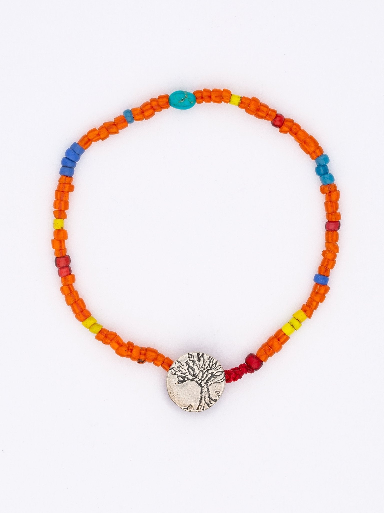 Sunset Trade Bead Bracelet — Handmade by Jes MaHarry