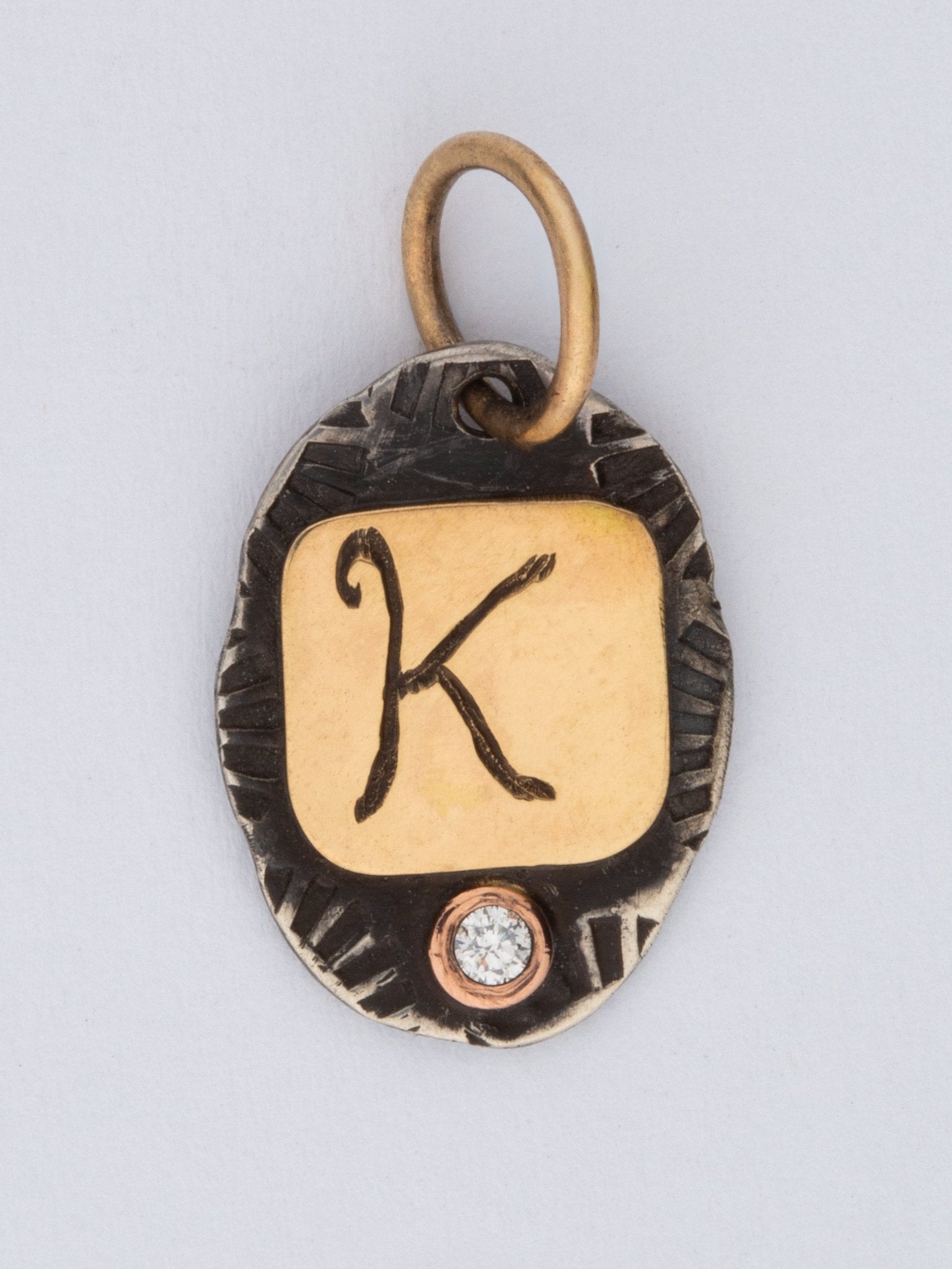 Golden Initial Charm — Handmade by Jes MaHarry