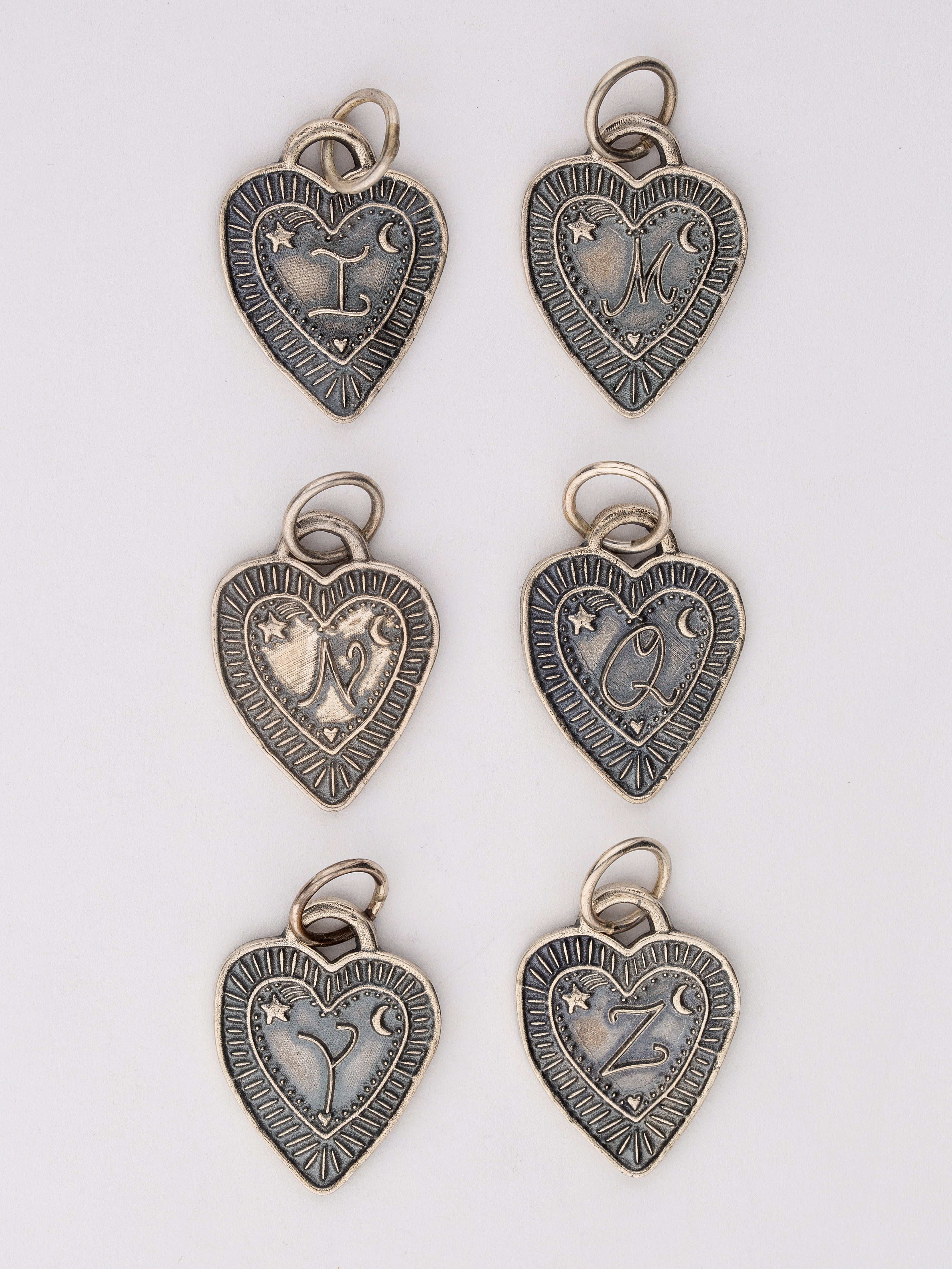 Radiant Heart Initial Charm