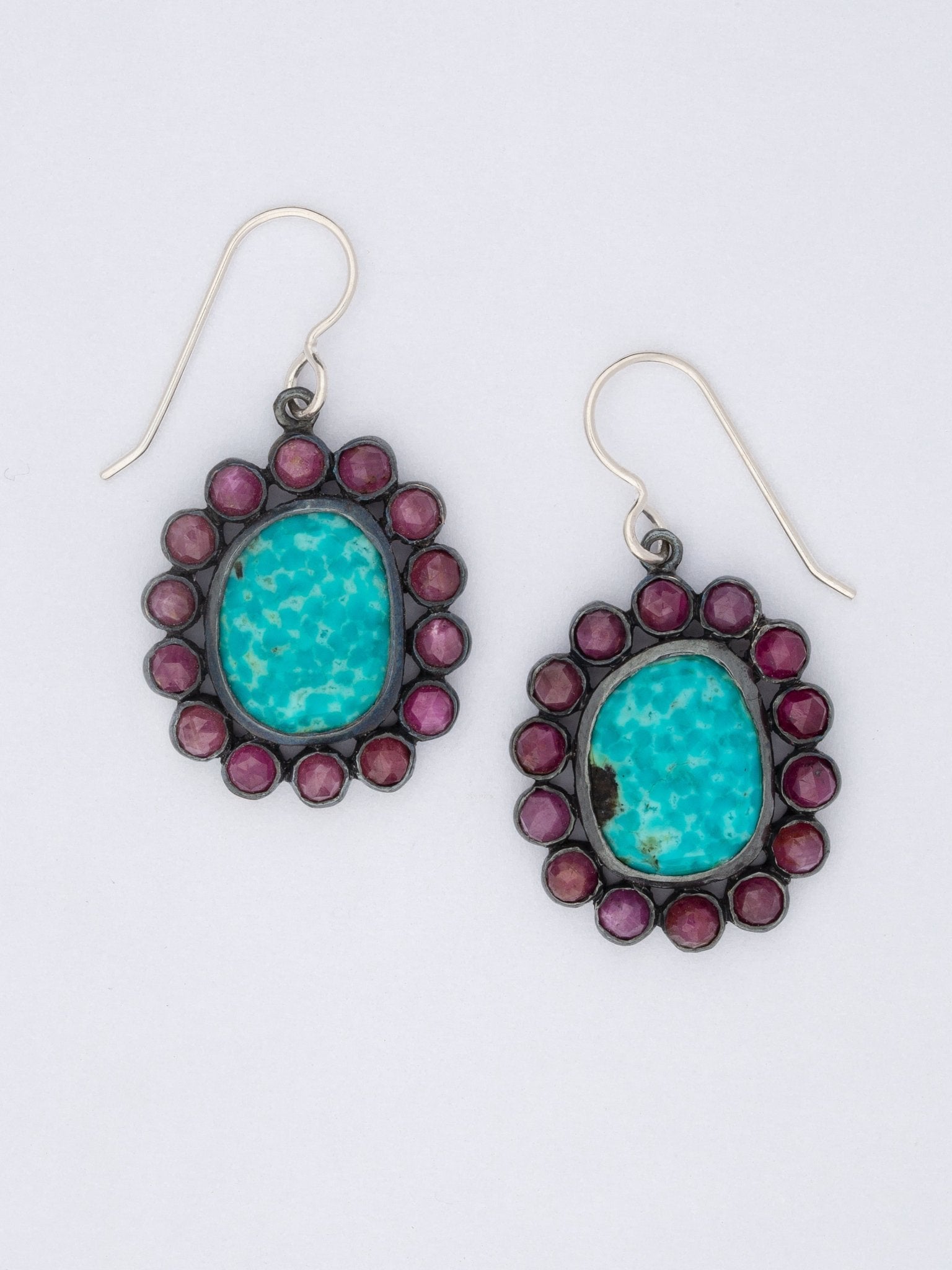 Halo Bloom Sky Earrings — Handmade by Jes MaHarry