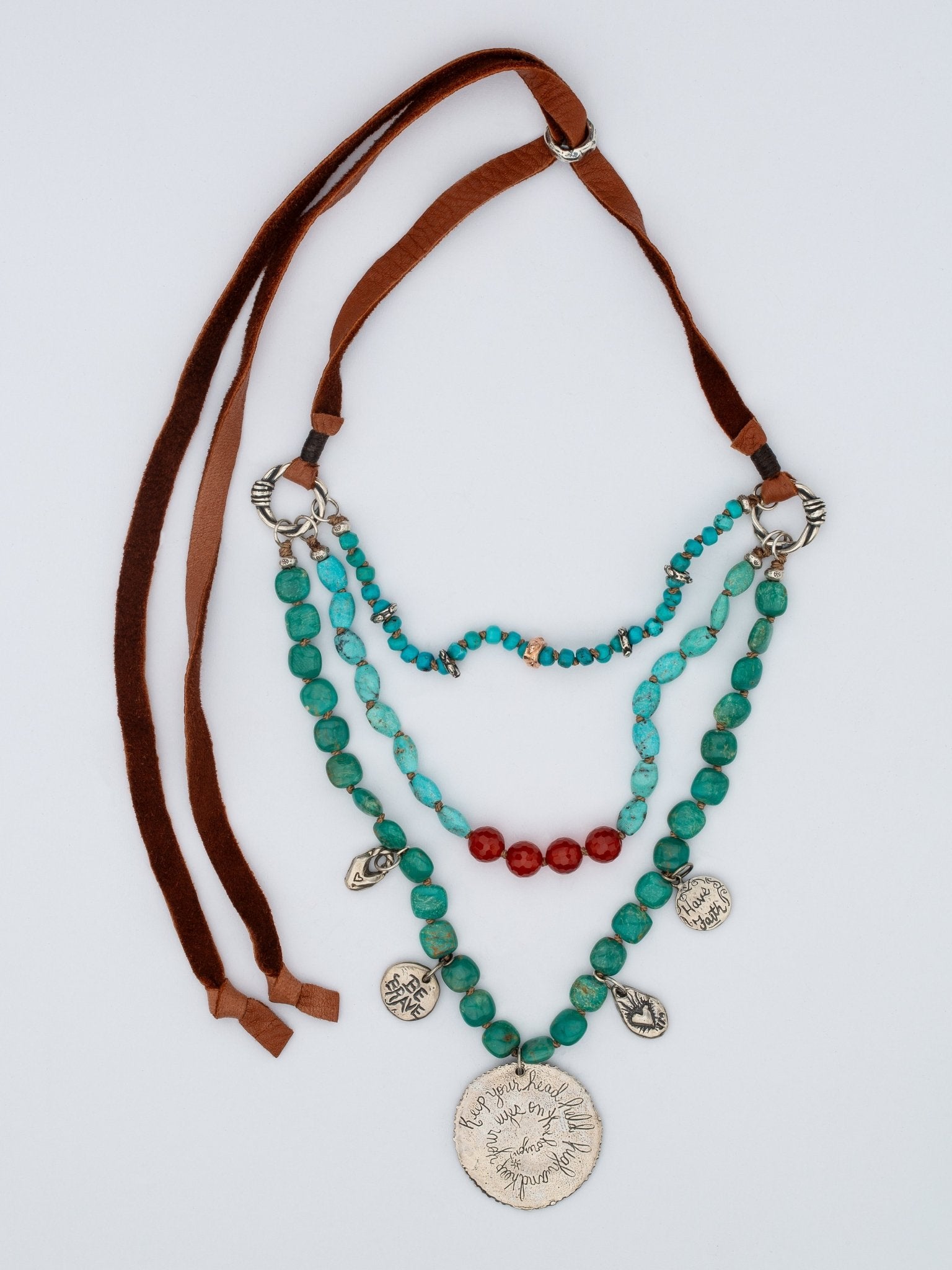 Shades of Turquoise Necklace — Handmade by Jes MaHarry