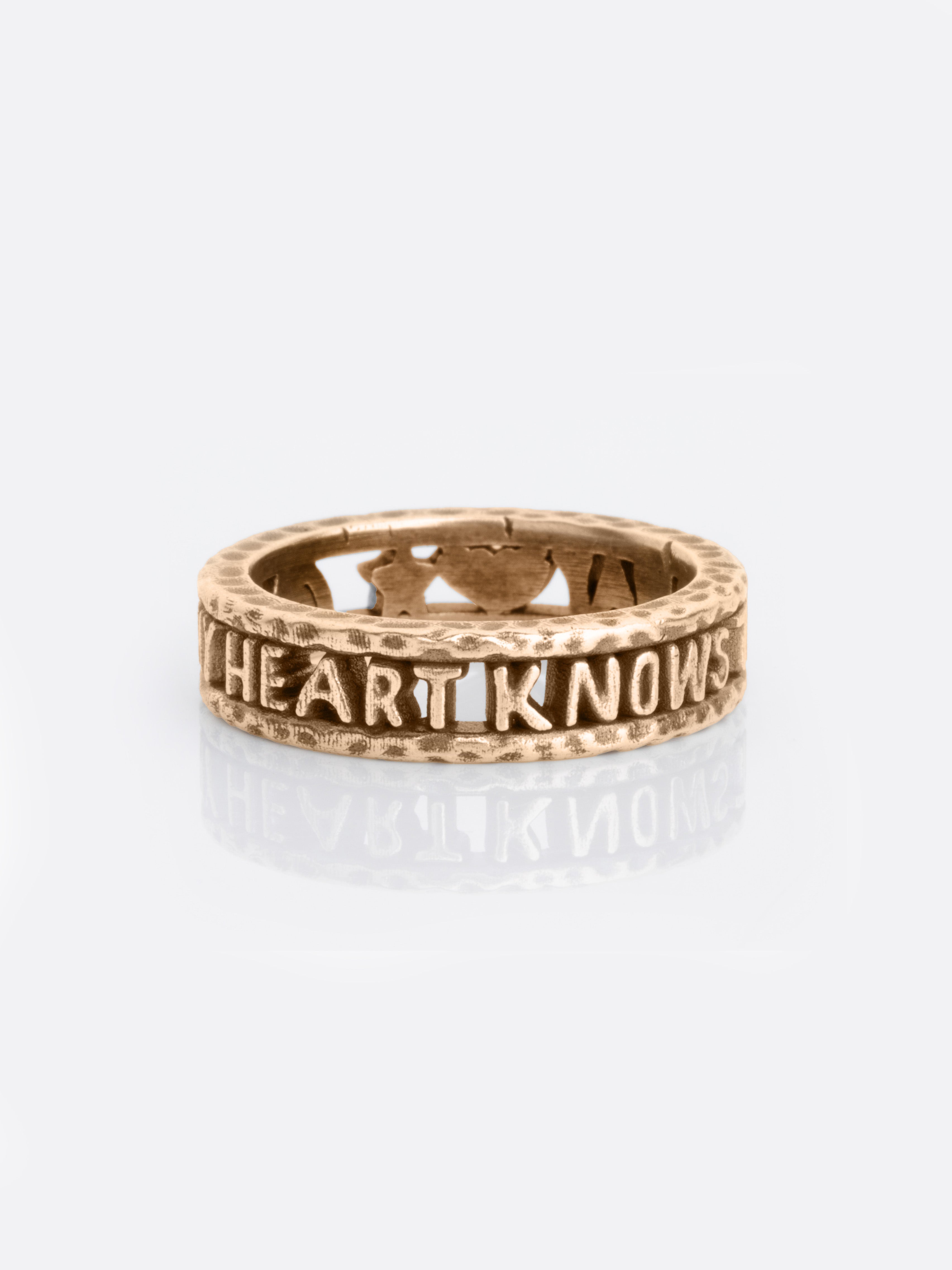 My Heart Knows The Way Gold Ring