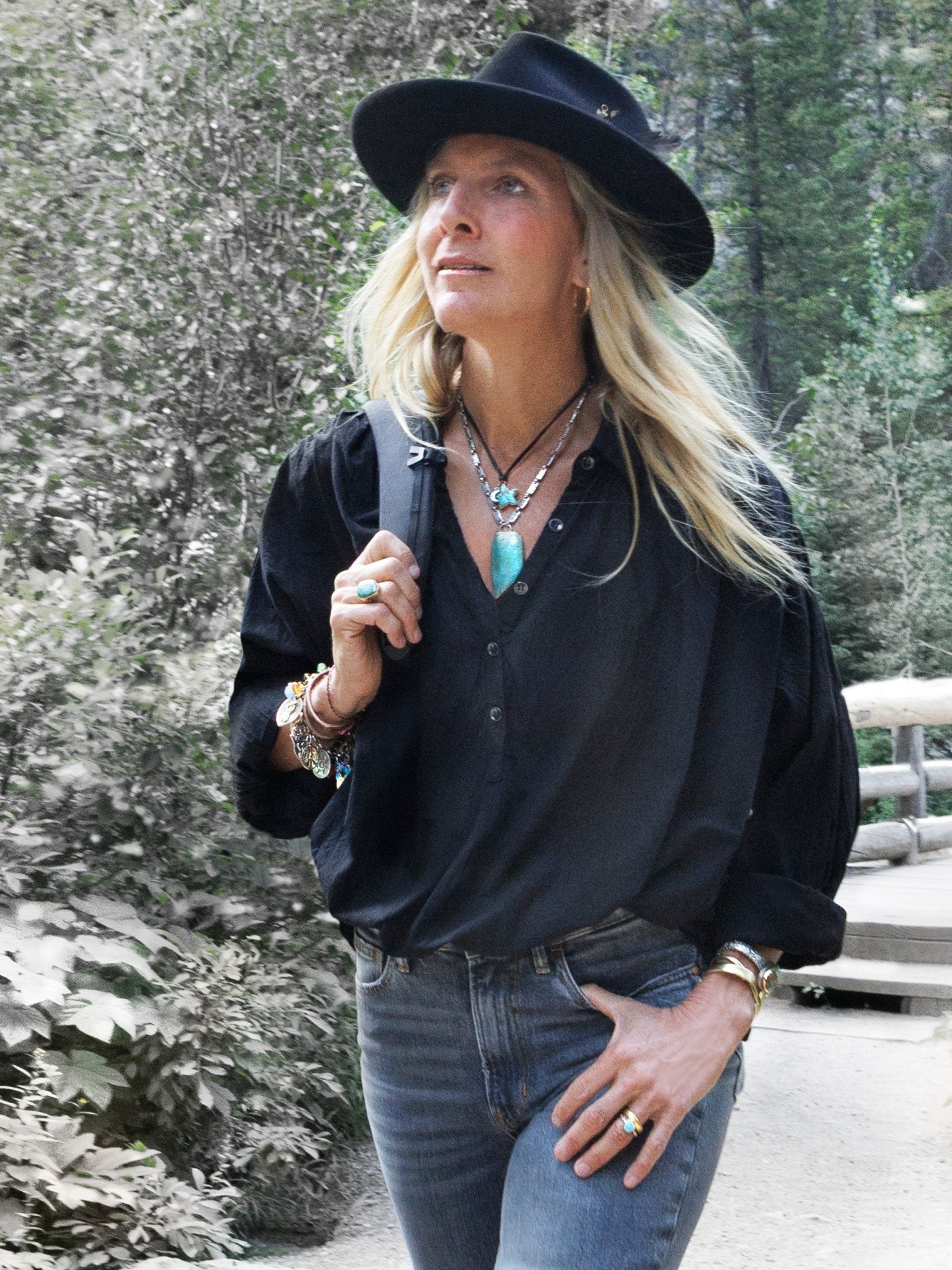 Heart on your sleeve shirt- Black - Jes MaHarry