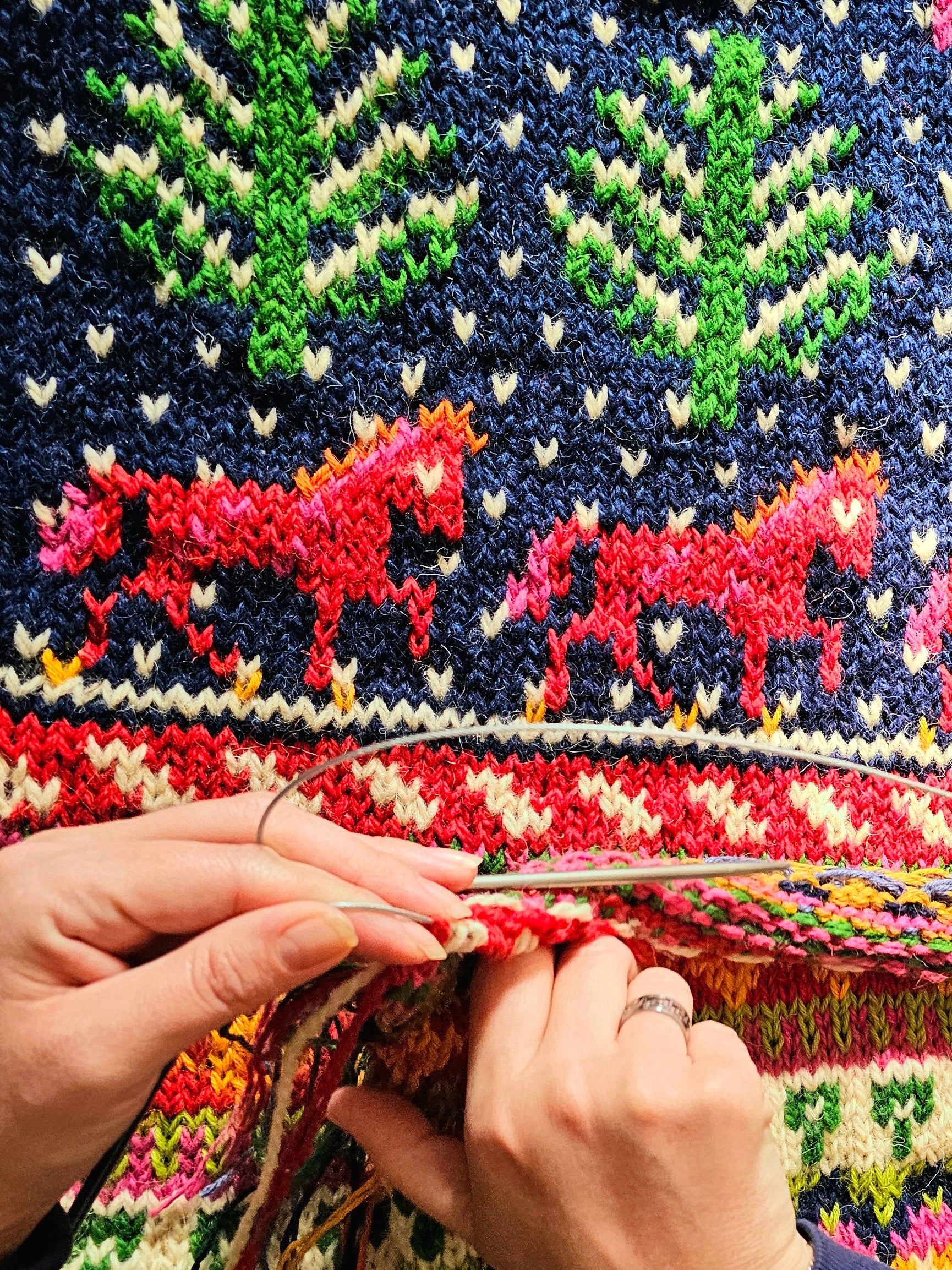 Starry Night Handknit Cardigan