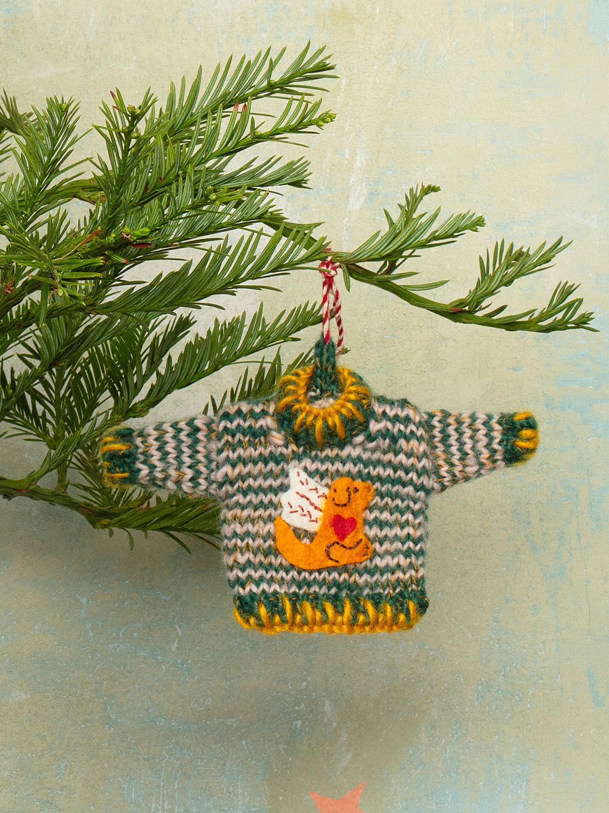 Happy the Dog Sweater Ornament