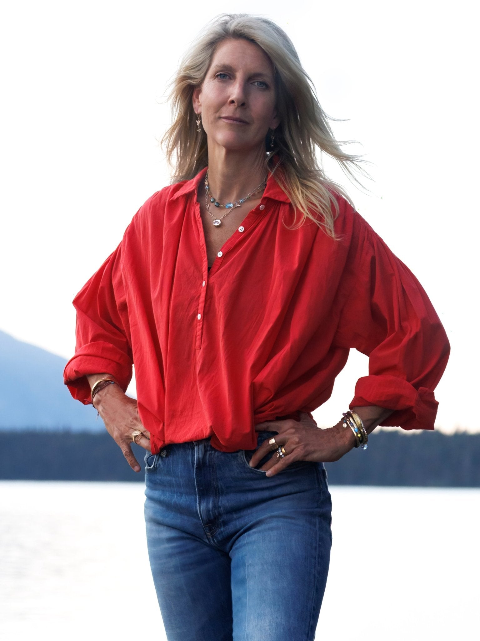 Heart on your sleeve shirt- Red - Jes MaHarry