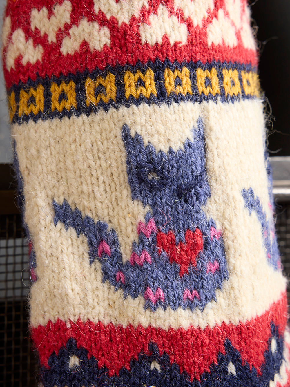 Animal Lover Handknit Stocking