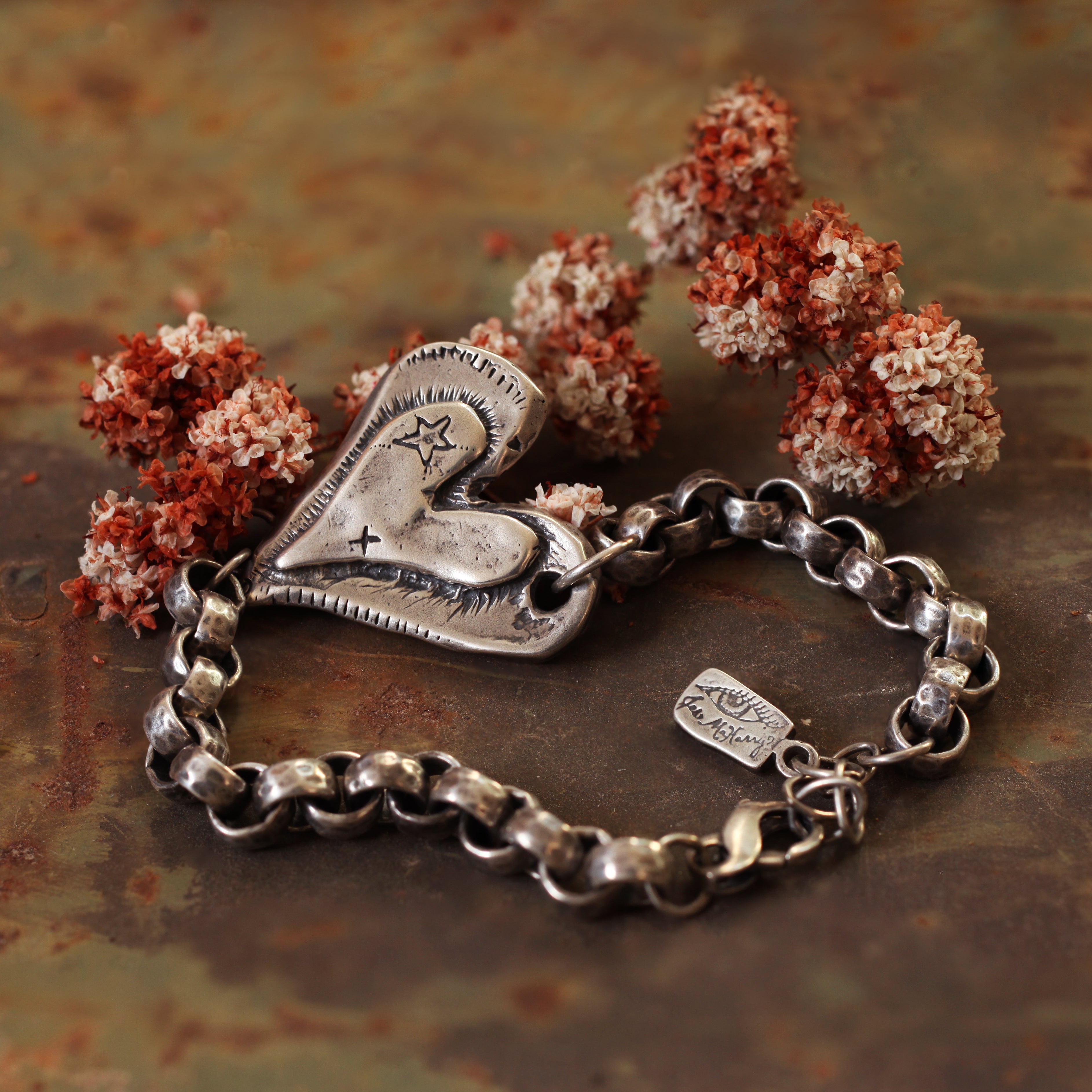 Leather Heart Bracelet – miagracejewllery
