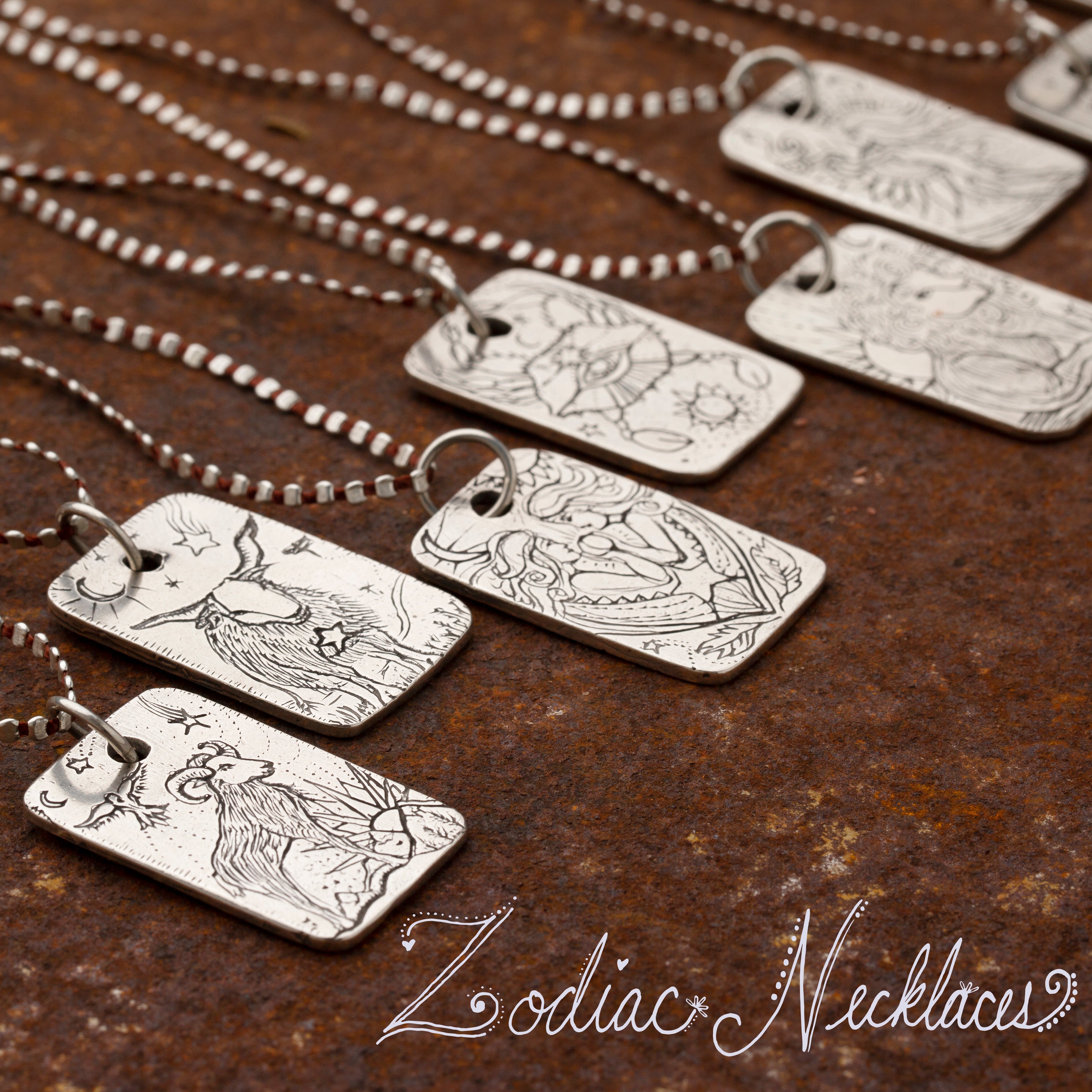 Sagittarius Mini Zodiac Necklace - Silver - Luna & Rose Jewellery