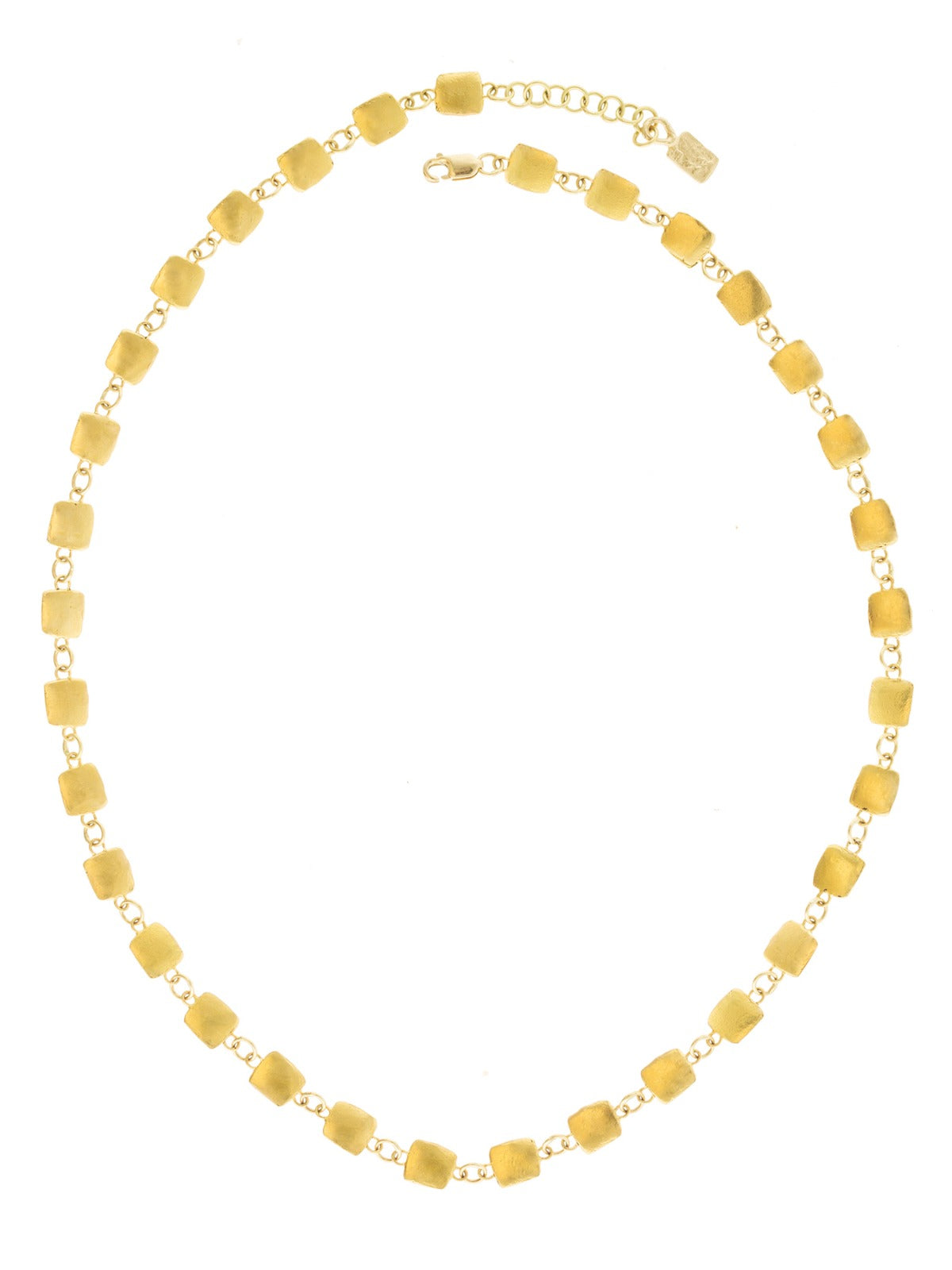 Gold Chiclet Necklace